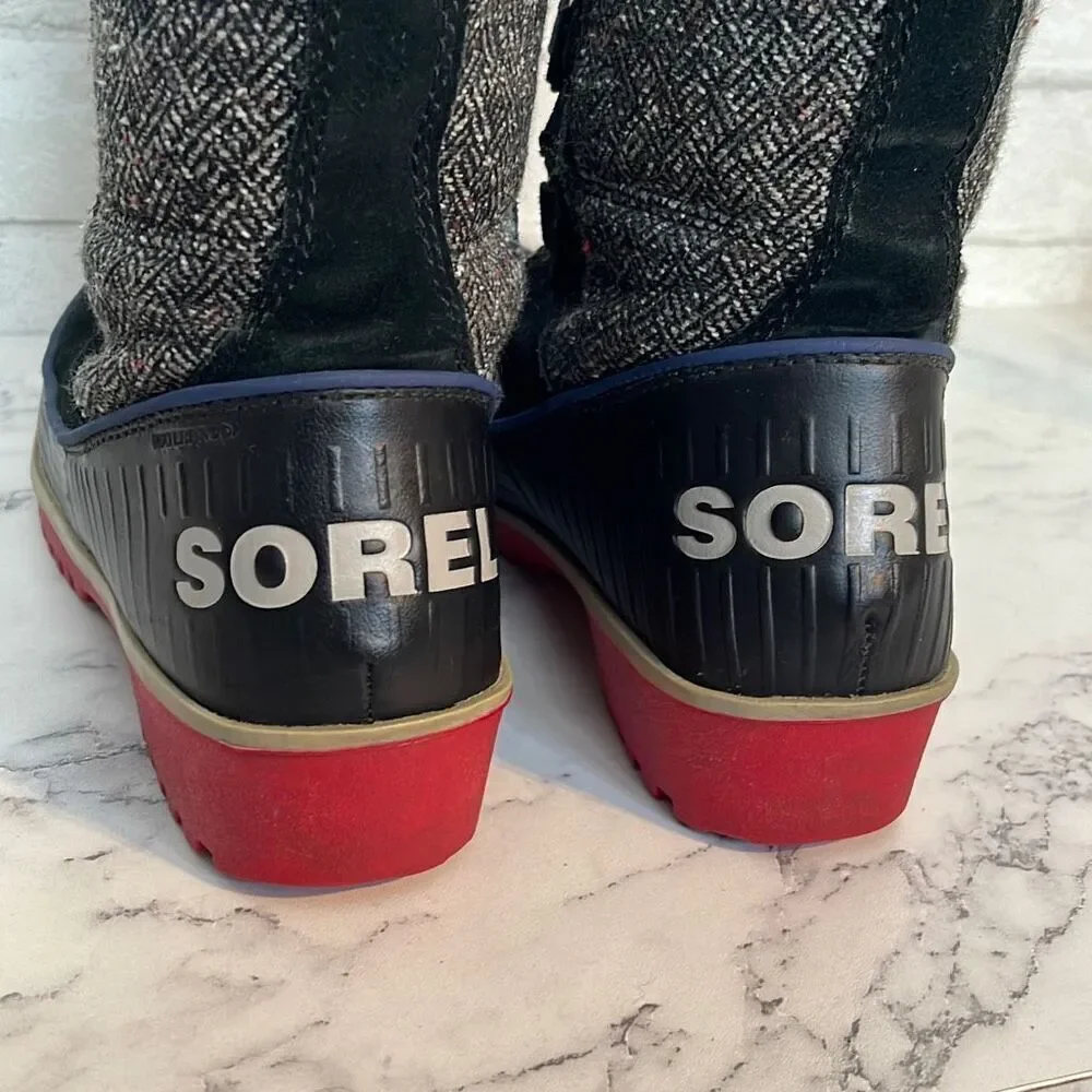 Sorel Tivoli II Nocturnal Herringbone High Boots 7